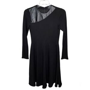 Women's Worth New York Long Sleeve Wool Dress Career Office Dress Black Size 2